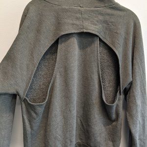 Groceries Apparel hooded sweatshirt w back cutouts